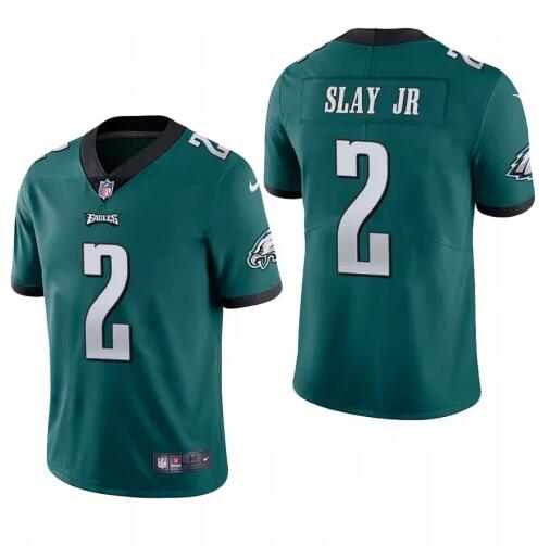 Men's Green Philadelphia Eagles #2 Darius Slay JR Vapor Untouchable Limited Stitched Jersey
